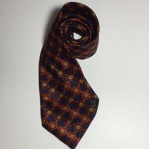 Vintage French Lanvin Necktie Geometric Si…